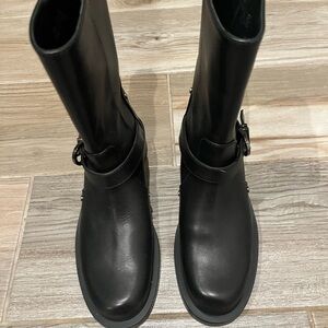 Stuart Weitzman Black Leather Boots